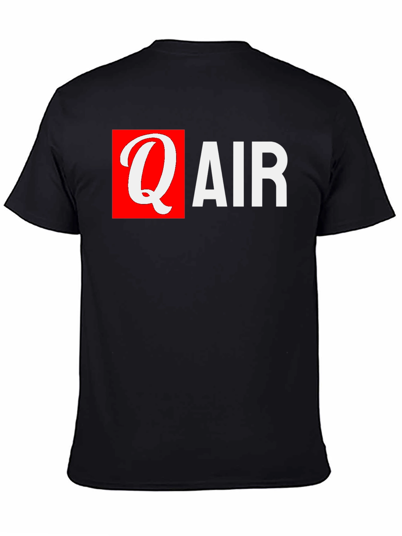 Q Air Black T-Shirt: Stylish Graphic Tee