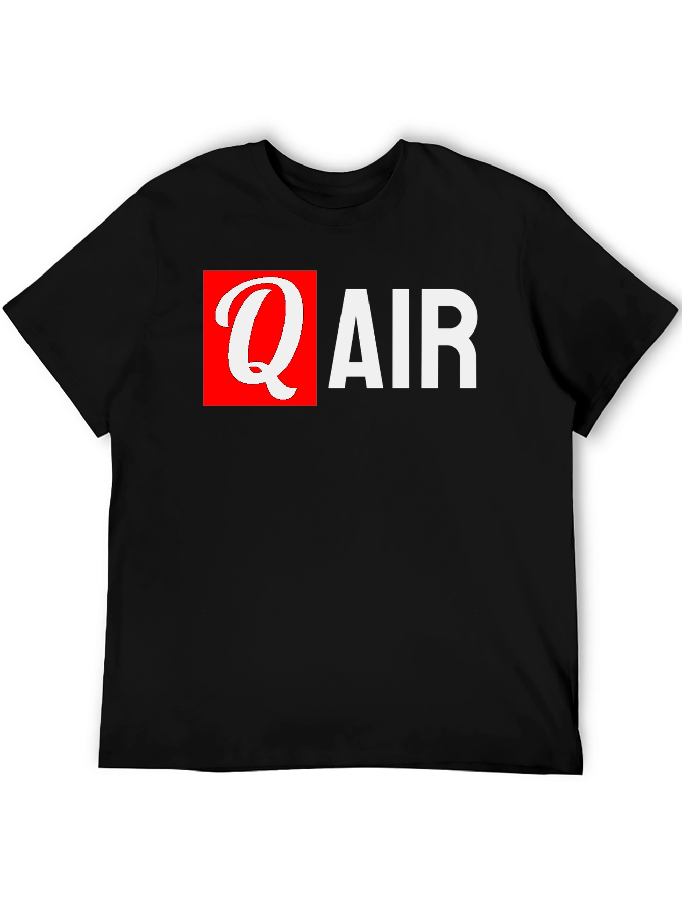 Q Air Black T-Shirt: Stylish Graphic Tee