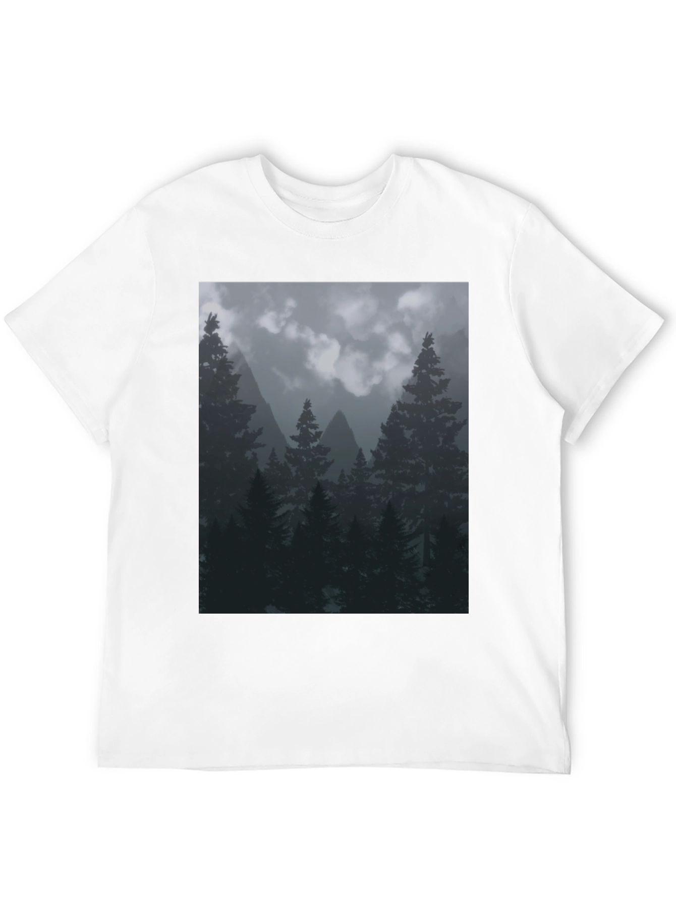 Nature Forest T-Shirt Black