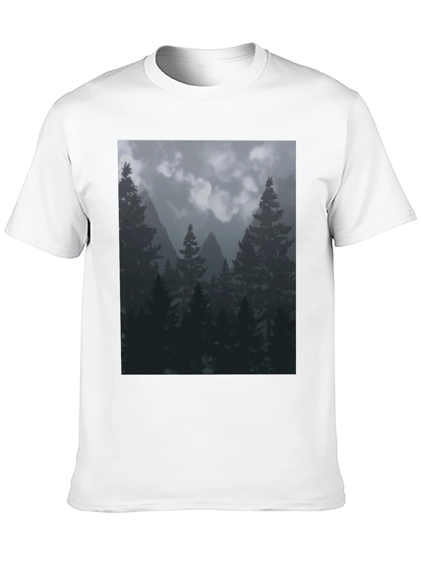 Nature Forest T-Shirt Black