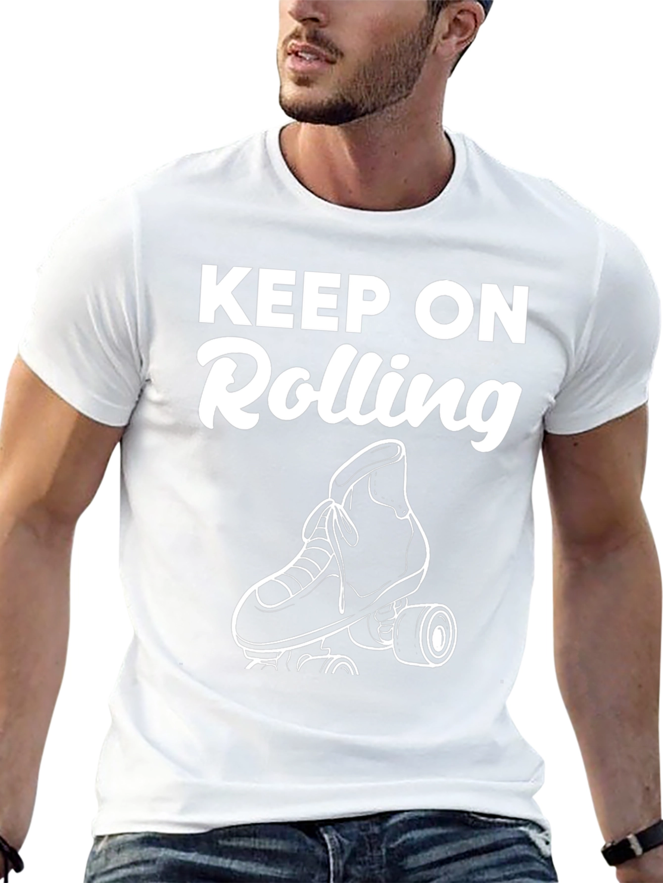 Keep On Rolling Graphic Tee - Black