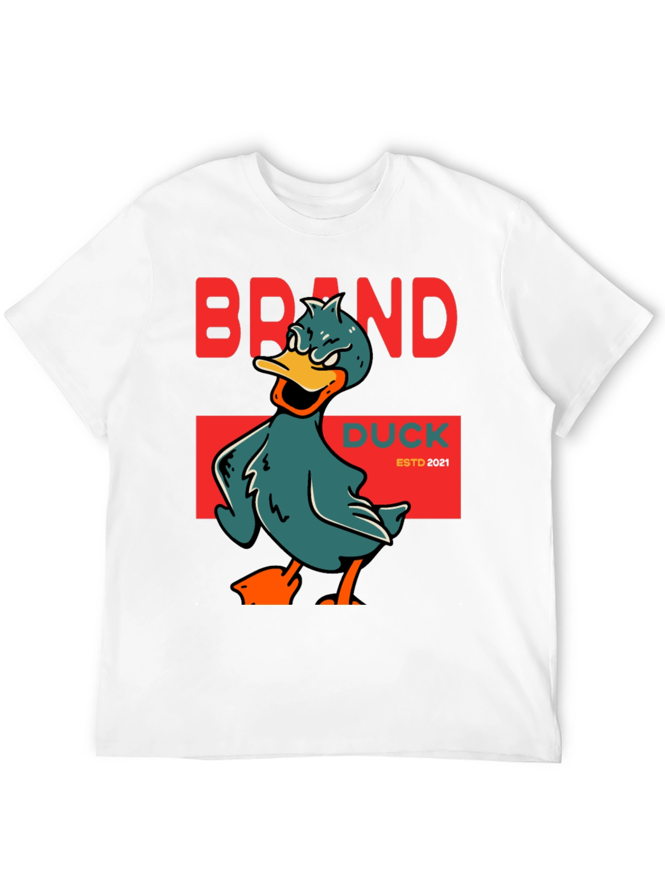 Brand Duck ESTD 2021 Black T-Shirt