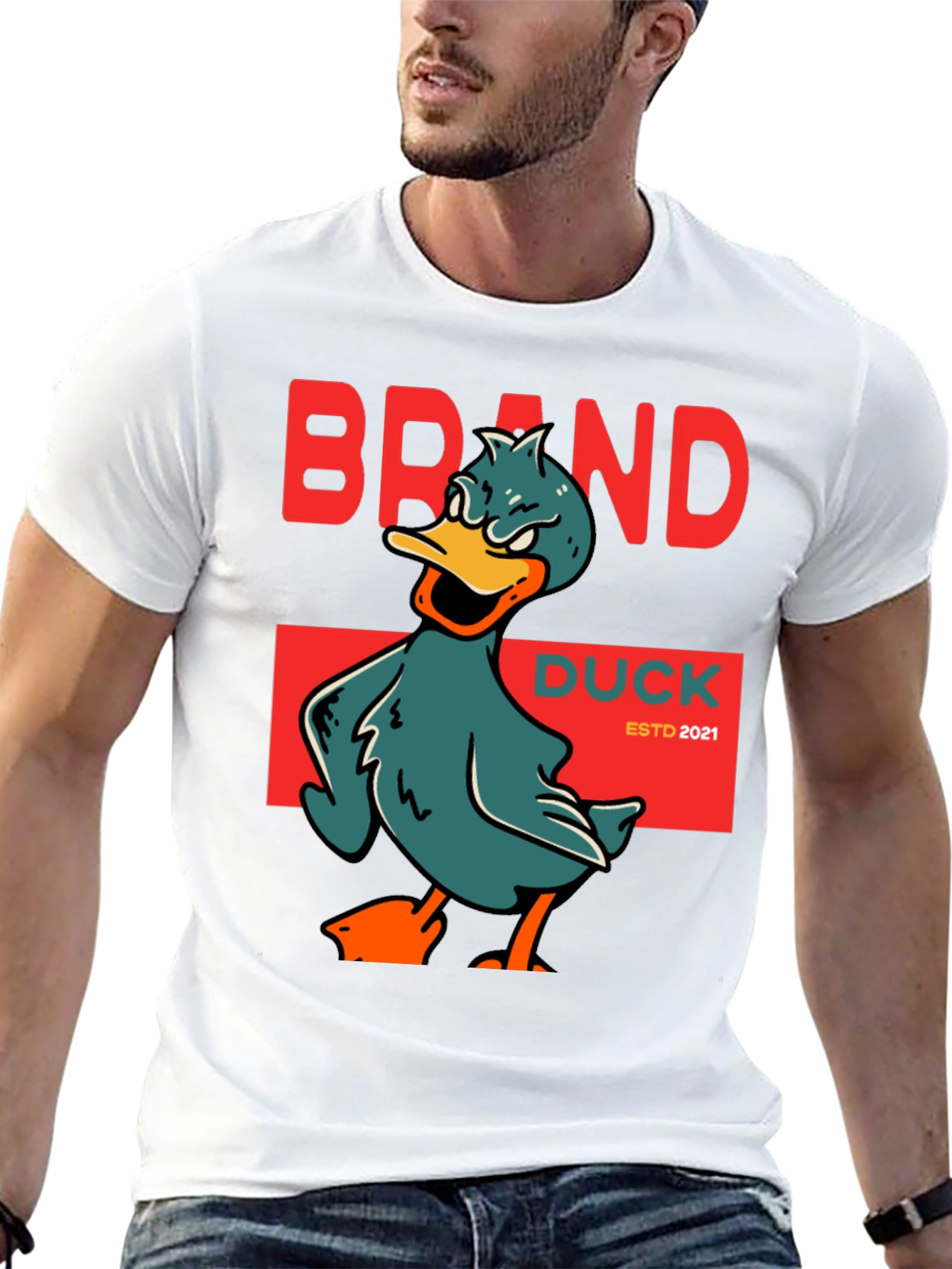 Brand Duck ESTD 2021 Black T-Shirt