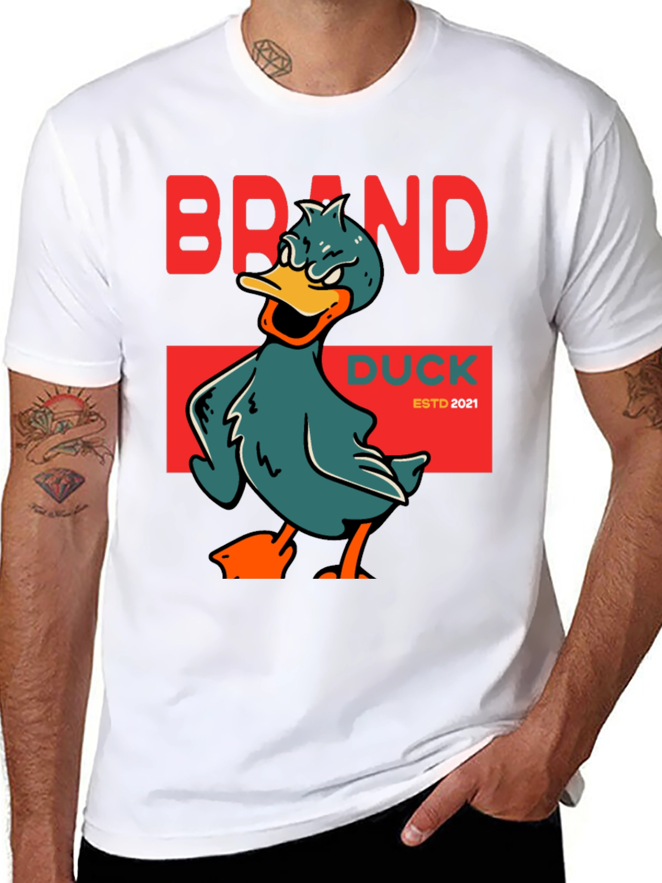 Brand Duck ESTD 2021 Black T-Shirt