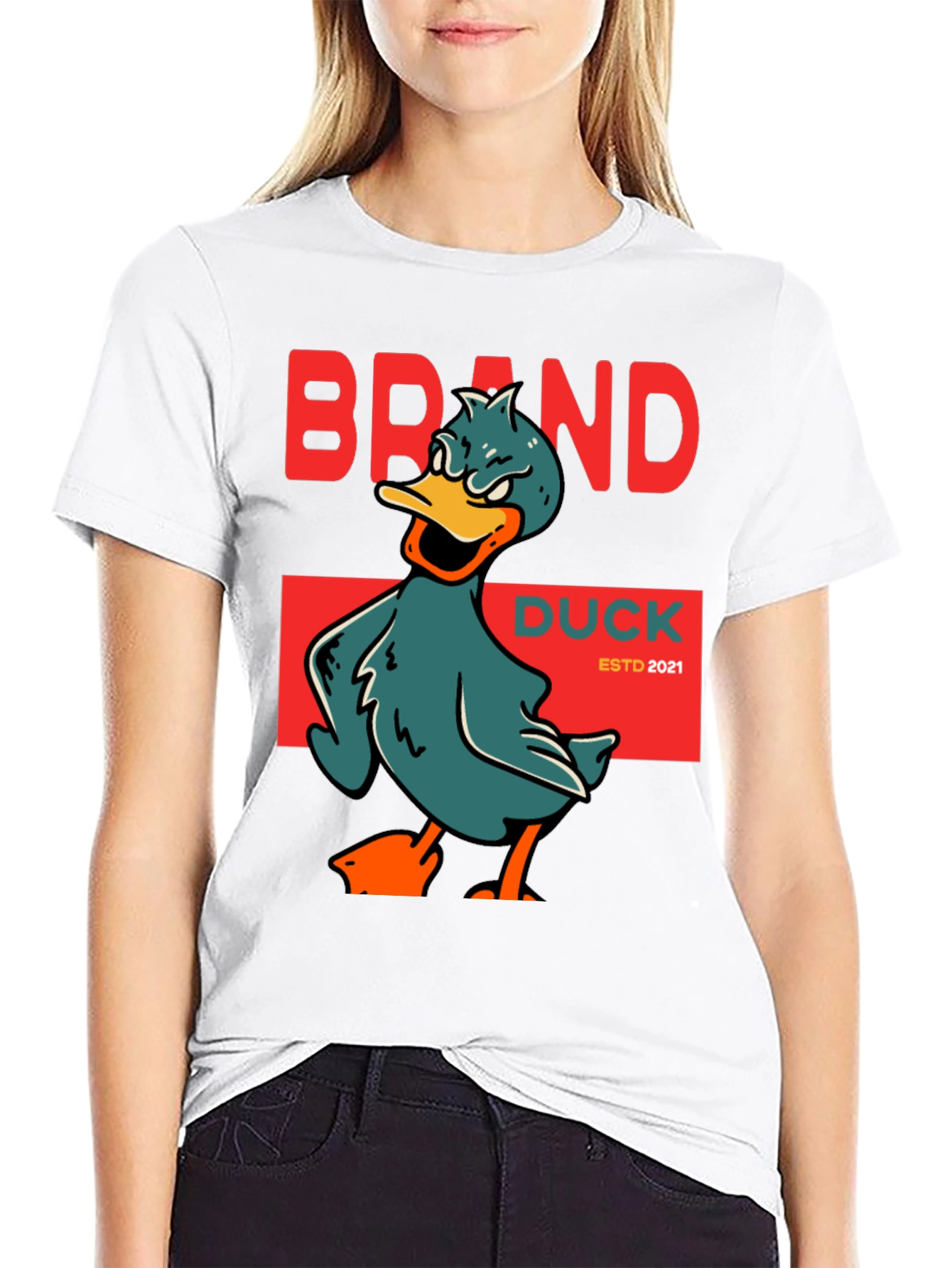 Brand Duck ESTD 2021 Black T-Shirt