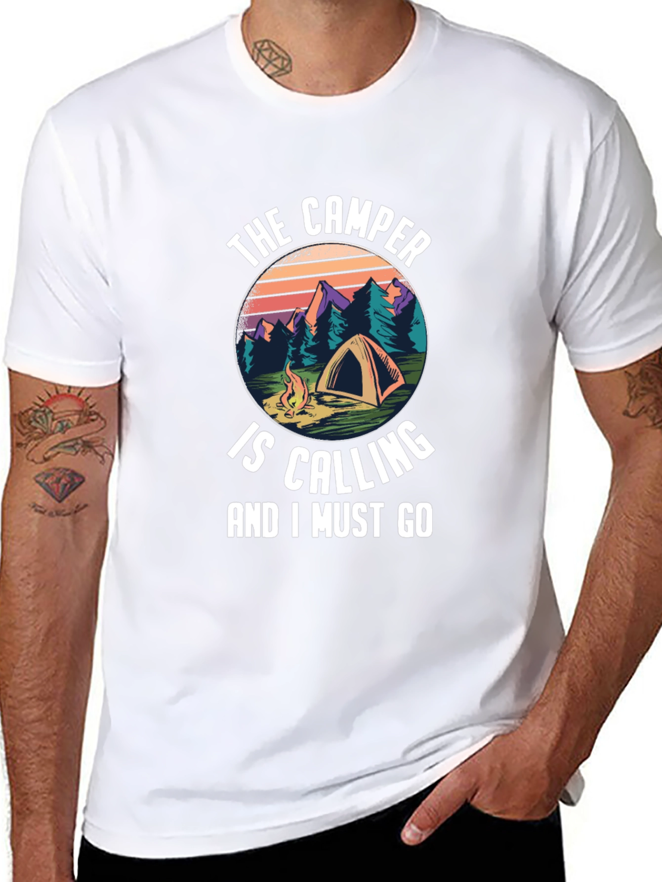 The Camper is Calling T-Shirt - Outdoor Adventure