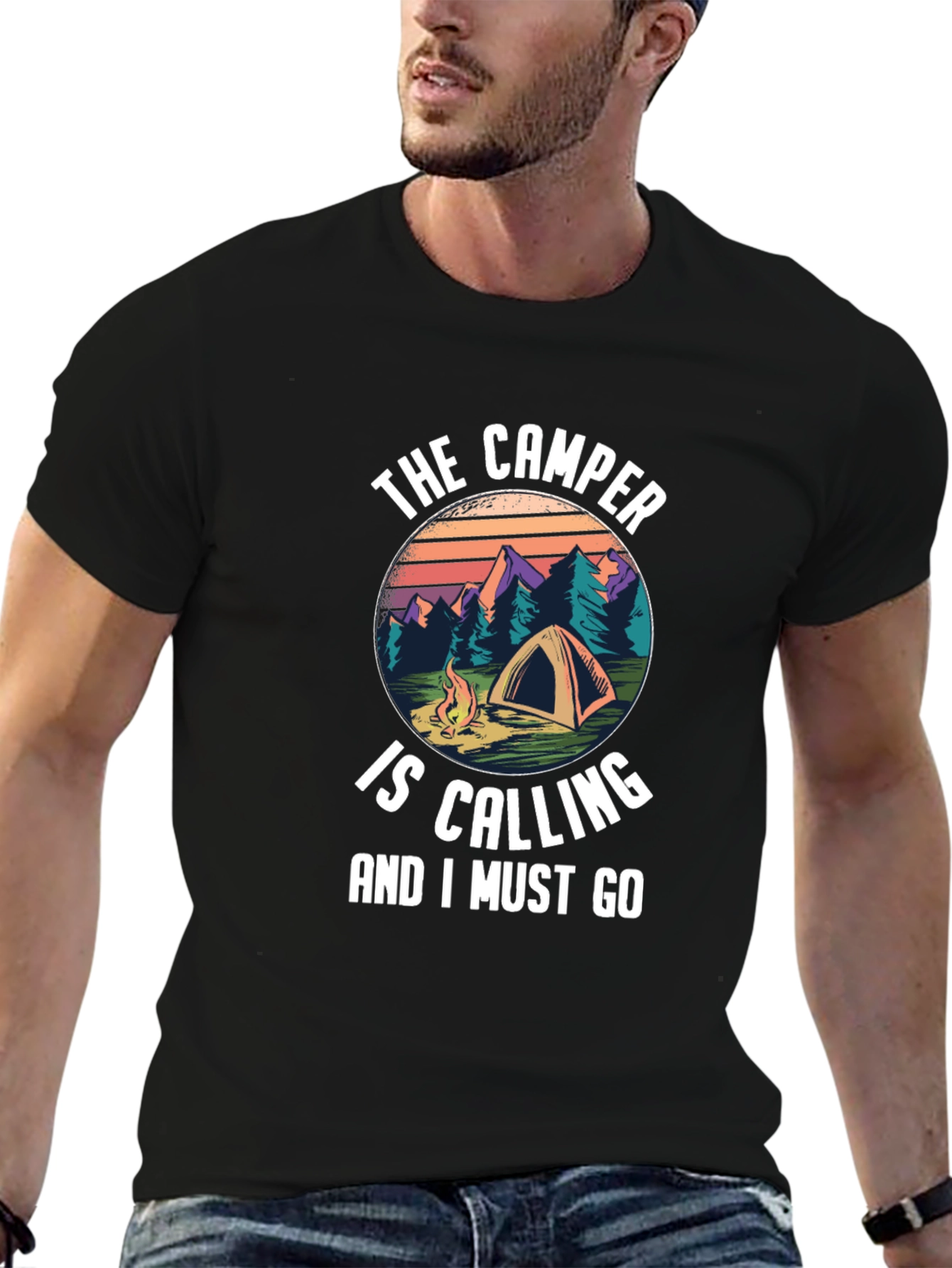 The Camper is Calling T-Shirt - Outdoor Adventure