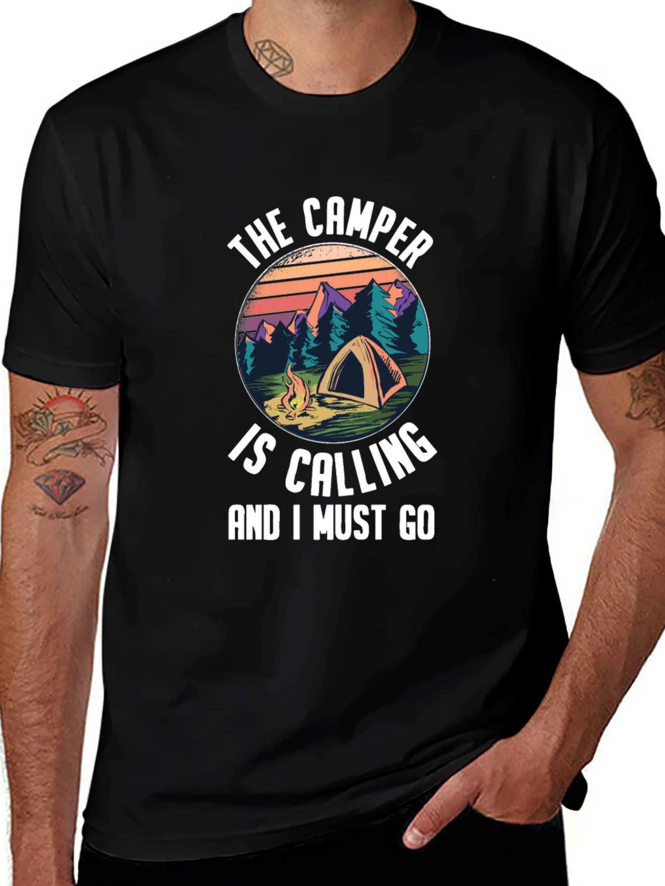 The Camper is Calling T-Shirt - Outdoor Adventure