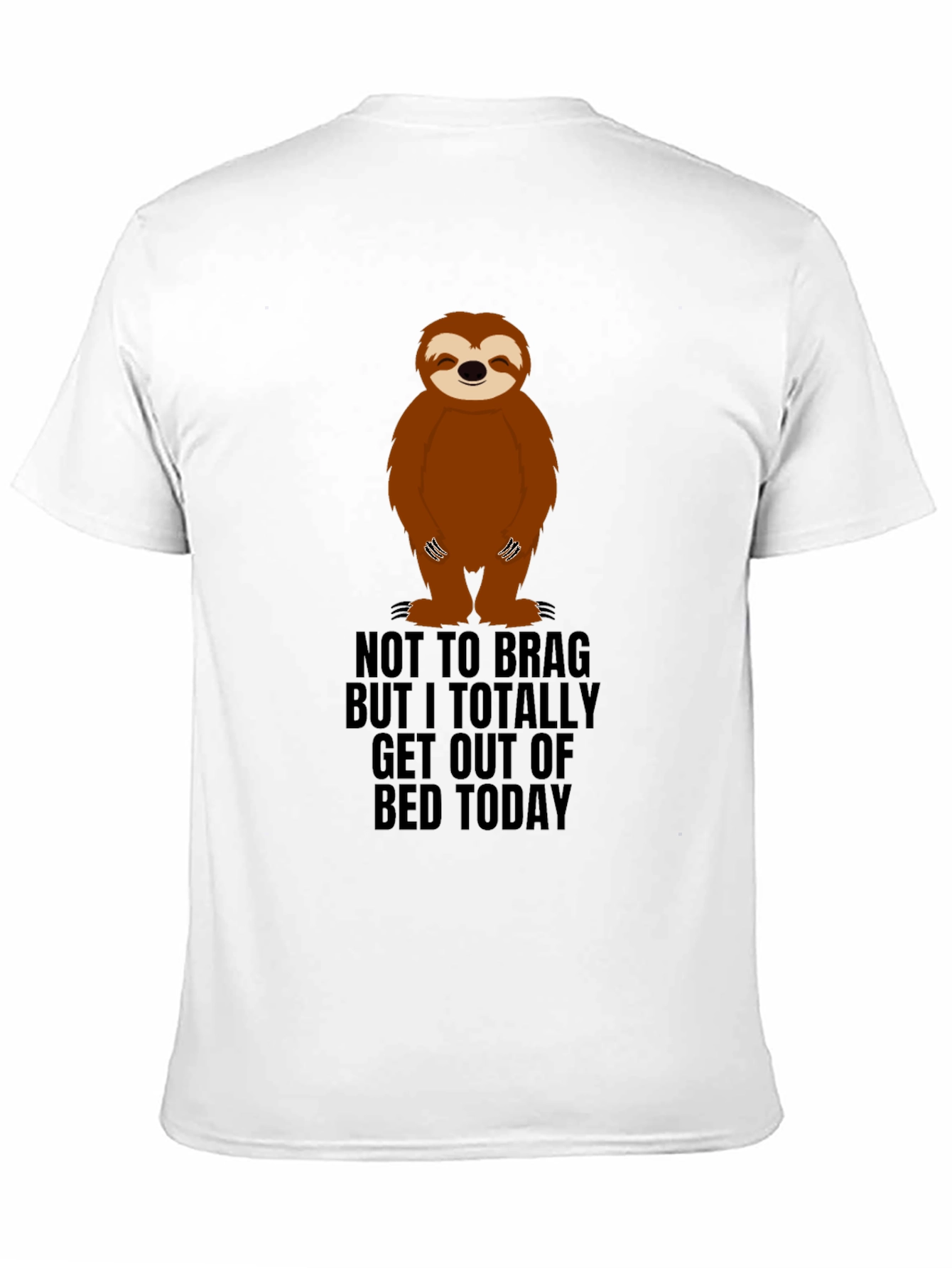 Sloth Get Out Of Bed Graphic Tee