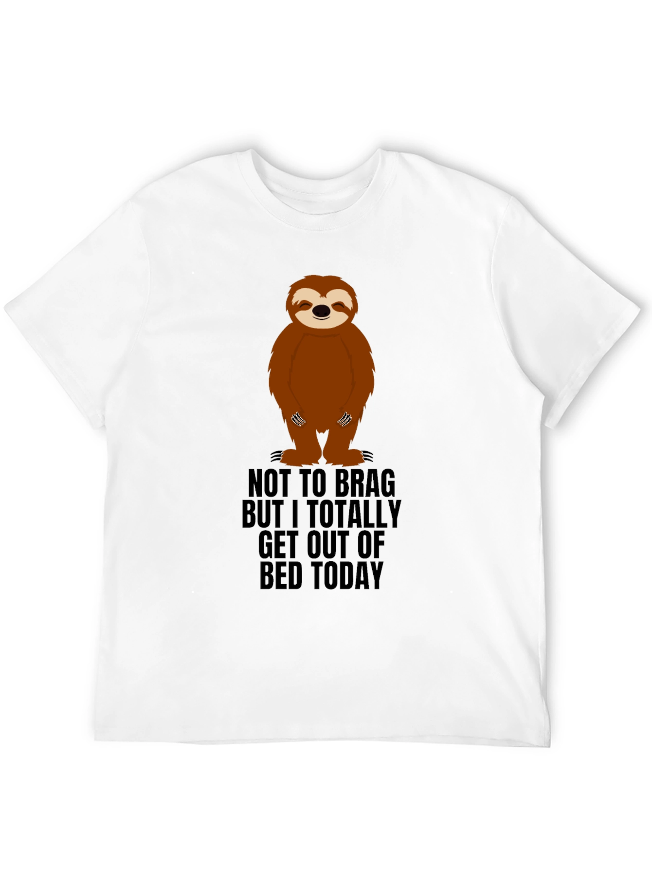 Sloth Get Out Of Bed Graphic Tee