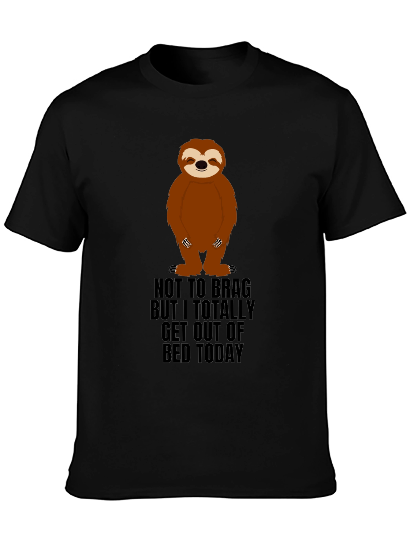 Sloth Get Out Of Bed Graphic Tee