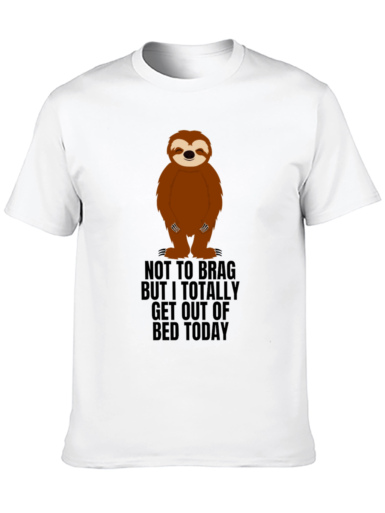 Sloth Get Out Of Bed Graphic Tee