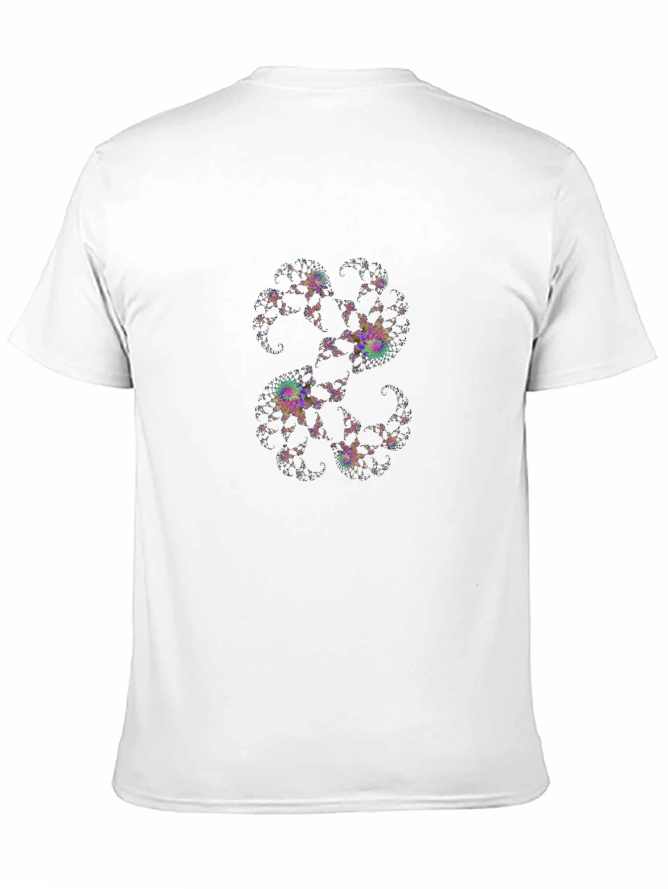 Fractal Art Black T-Shirt - Unique Design