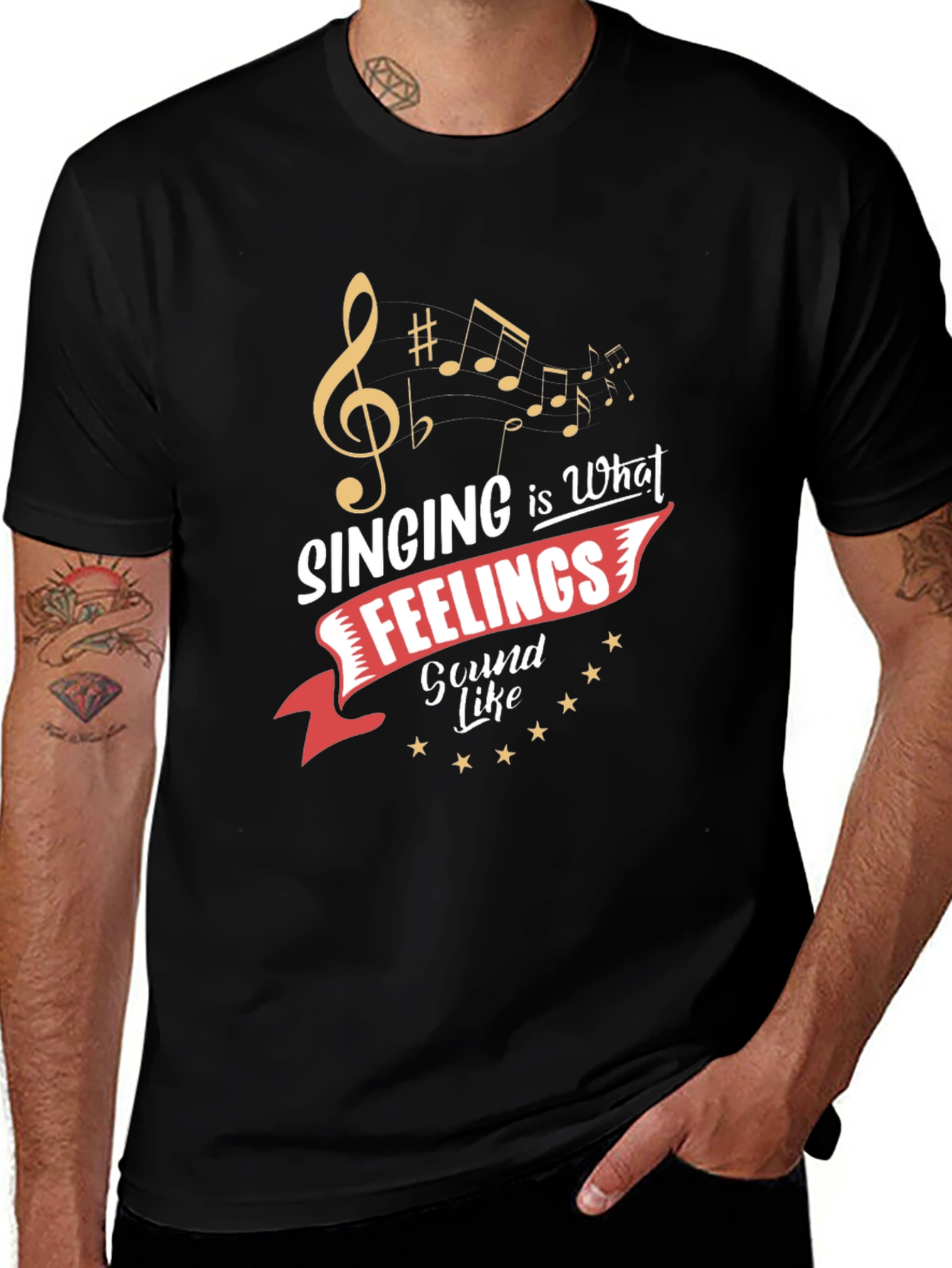 Singing is What Feelings Sound Like Graphic T-Shirt