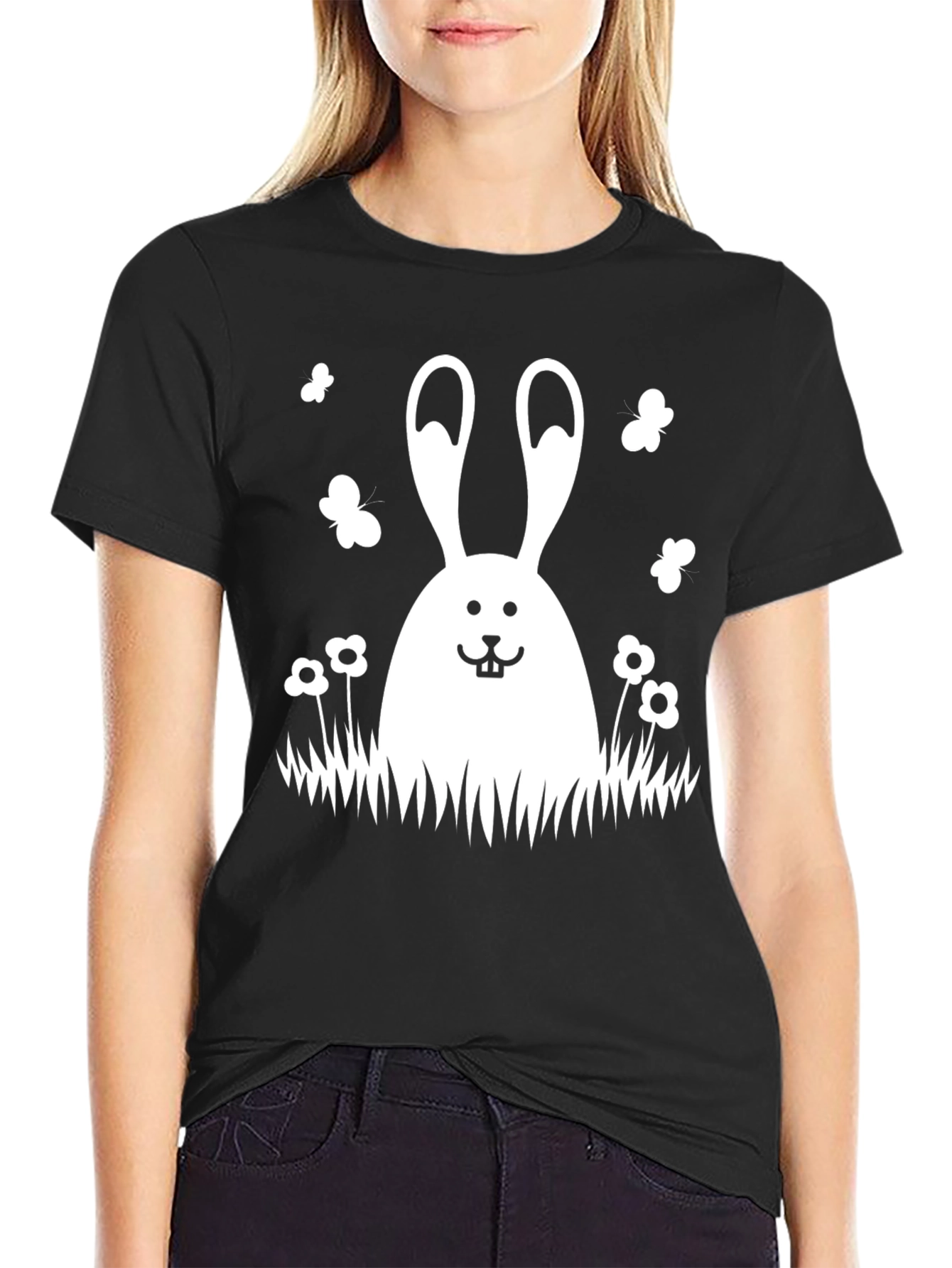 Cute Bunny T-Shirt Easter Rabbit Tee