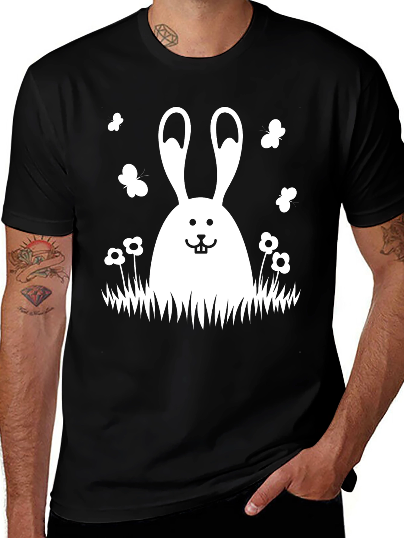 Cute Bunny T-Shirt Easter Rabbit Tee