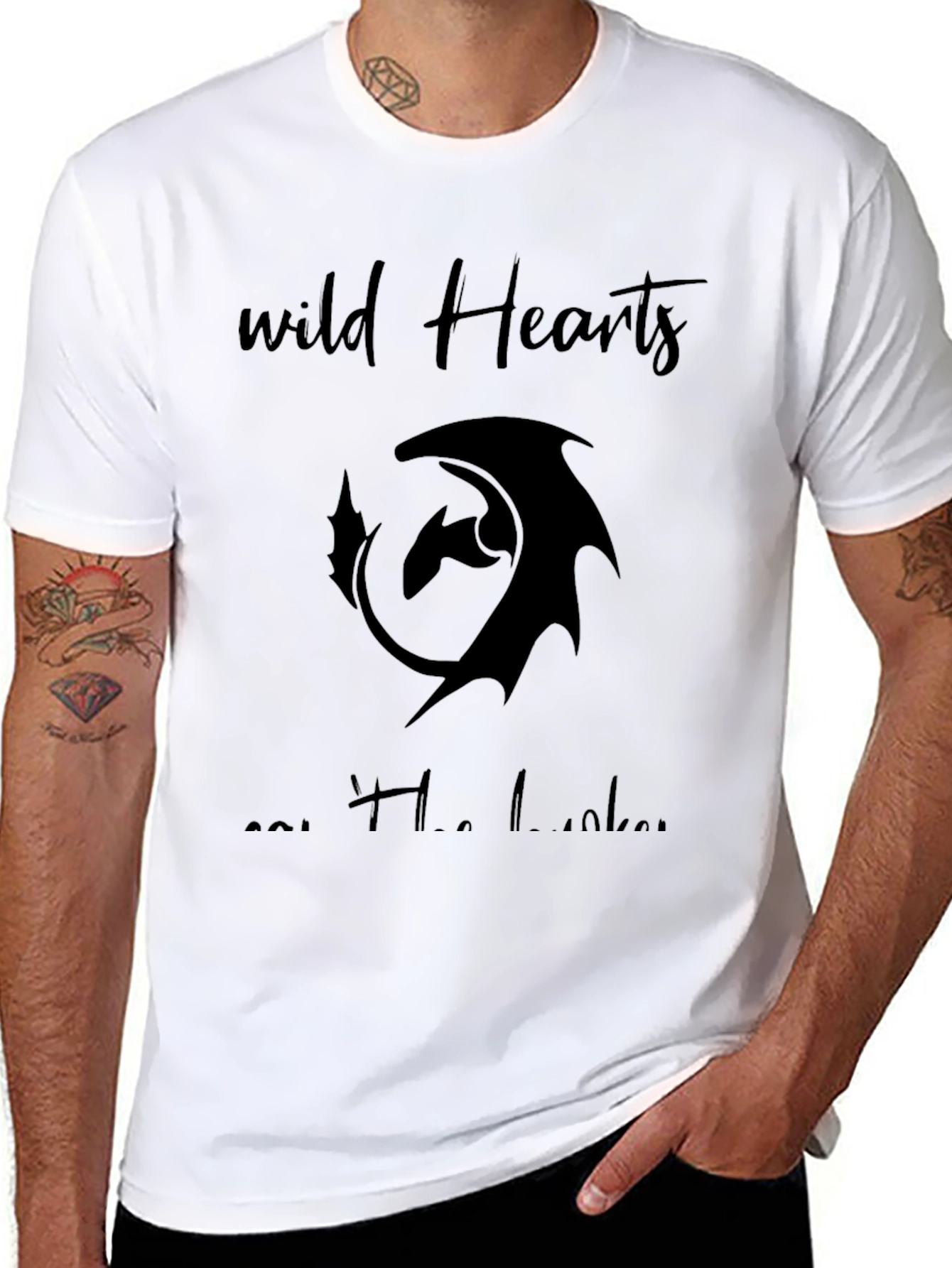 Wild Hearts Cant Be Broken Black Graphic Tee