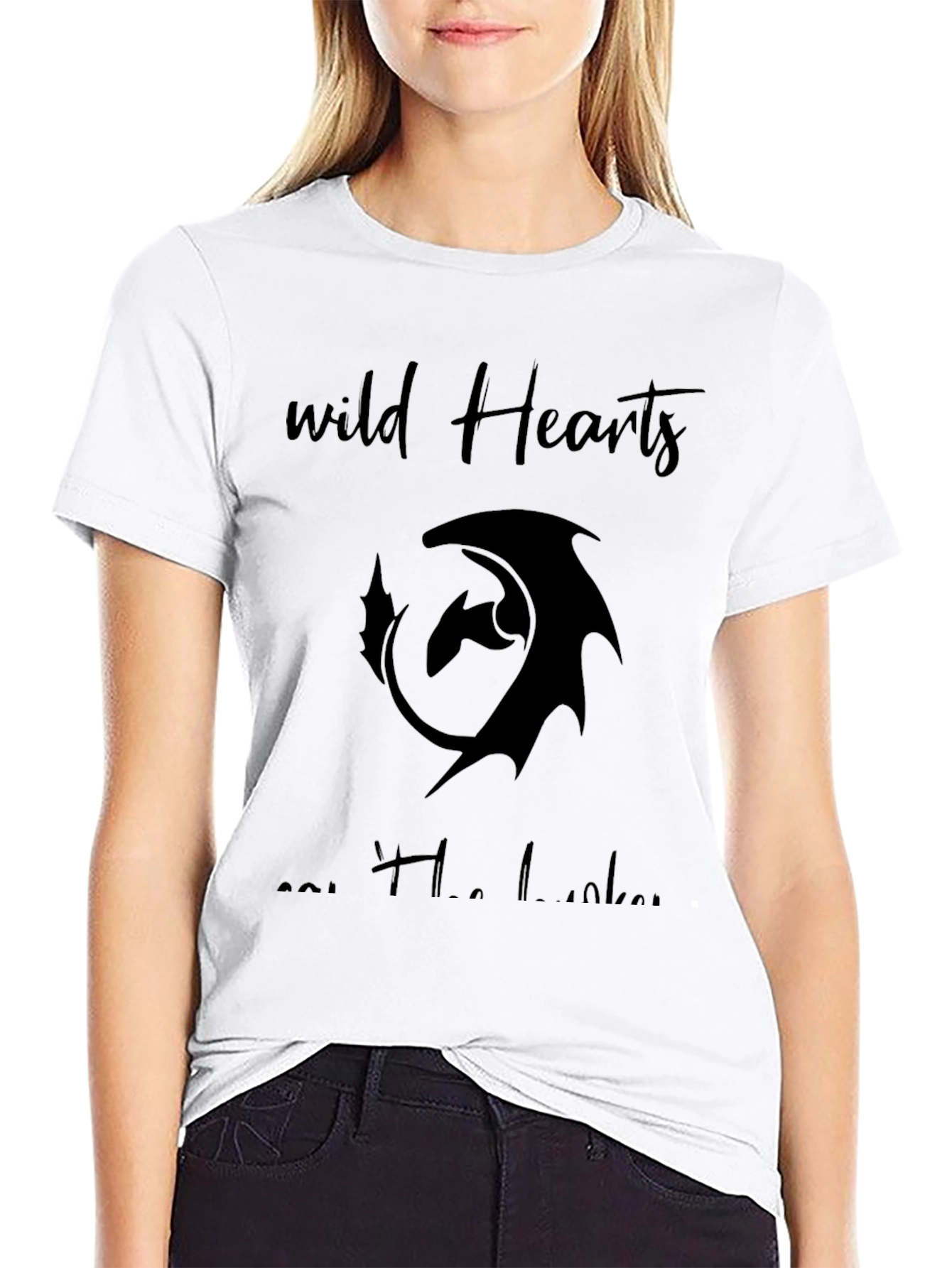 Wild Hearts Cant Be Broken Black Graphic Tee