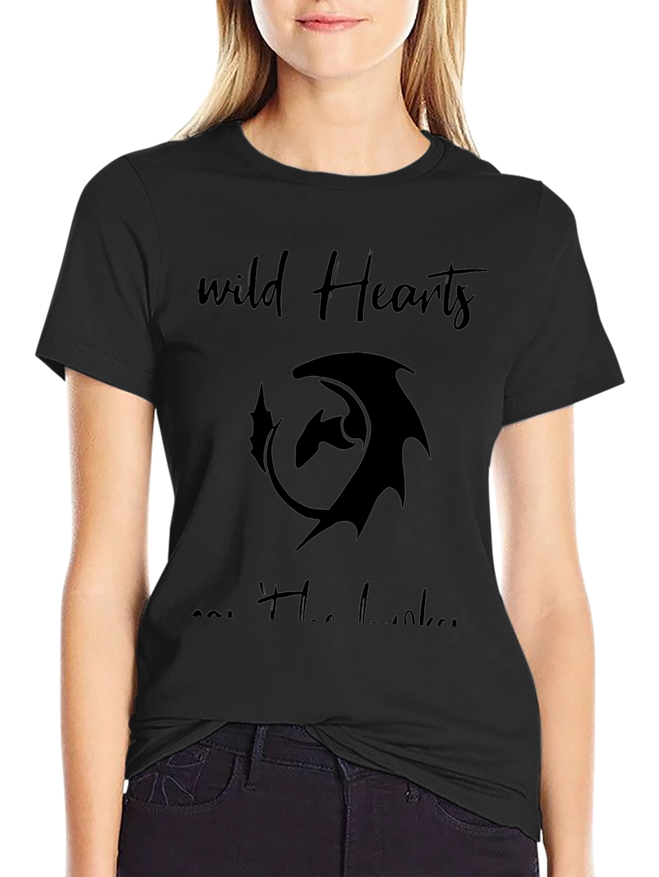 Wild Hearts Cant Be Broken Black Graphic Tee