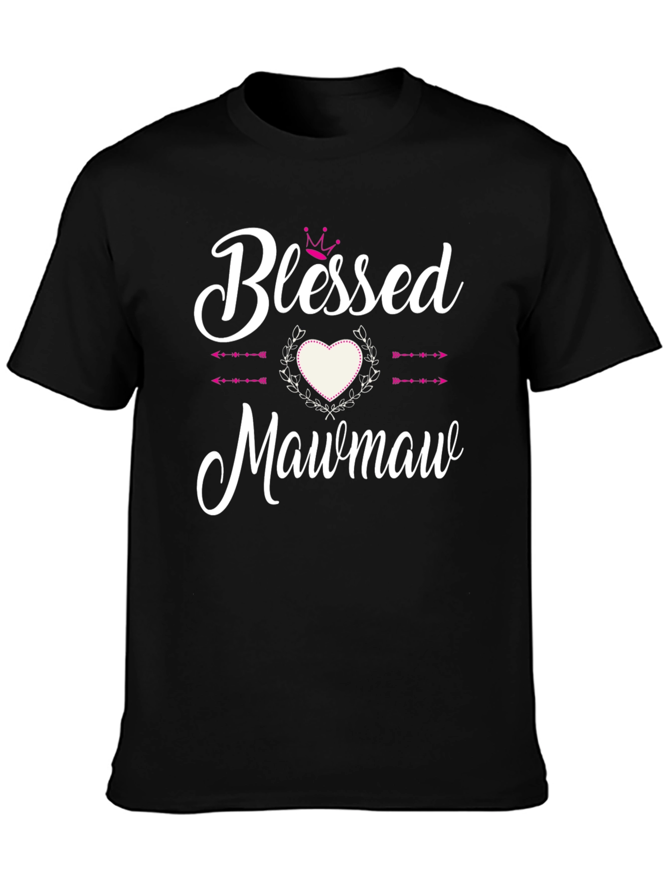 Blessed Mawmaw Graphic T-Shirt - Black