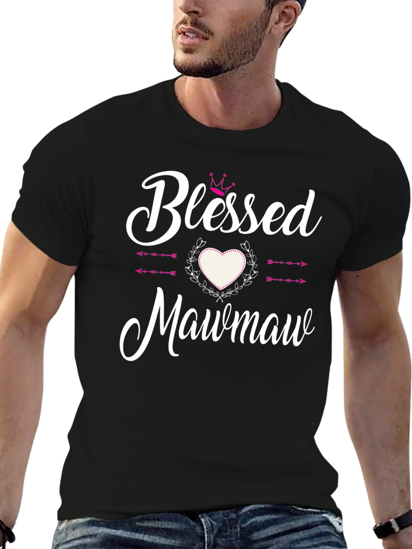 Blessed Mawmaw Graphic T-Shirt - Black