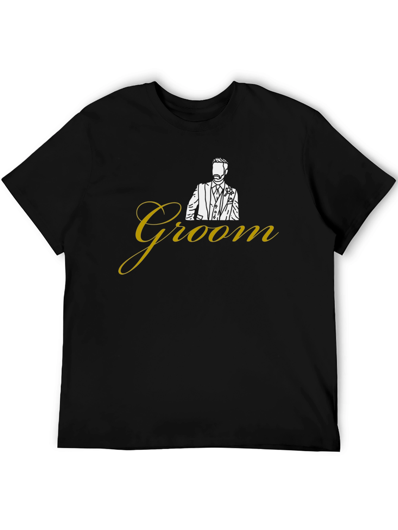 Groom Suit Graphic Tee - Wedding Party Apparel