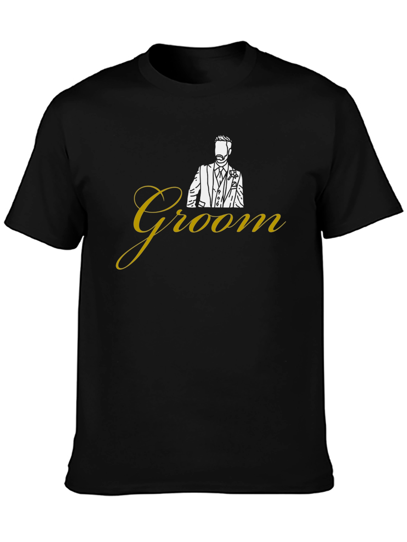 Groom Suit Graphic Tee - Wedding Party Apparel