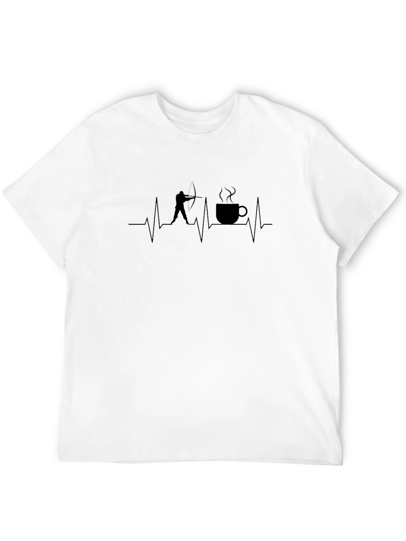 Archery & Coffee Heartbeat T-Shirt
