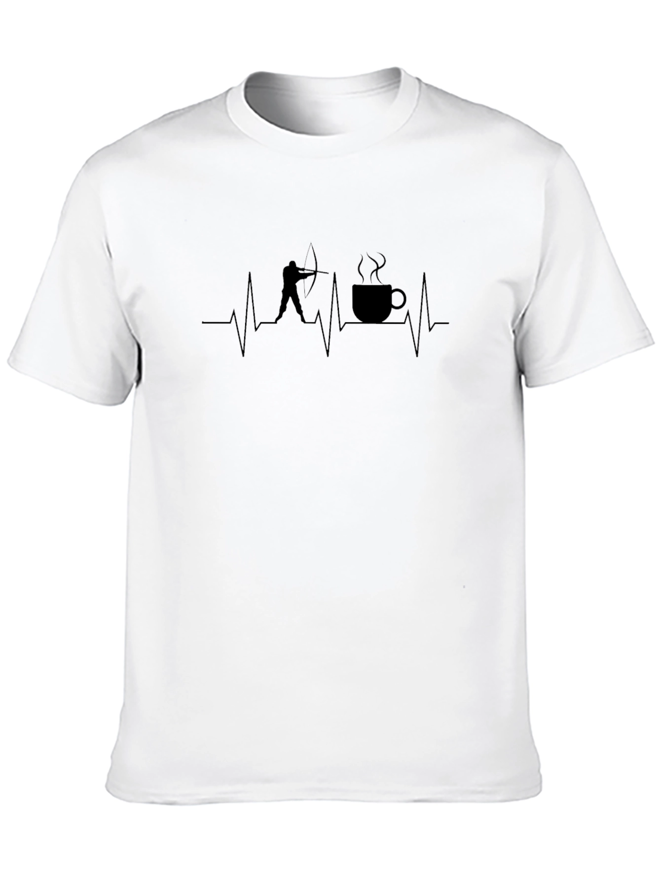 Archery & Coffee Heartbeat T-Shirt
