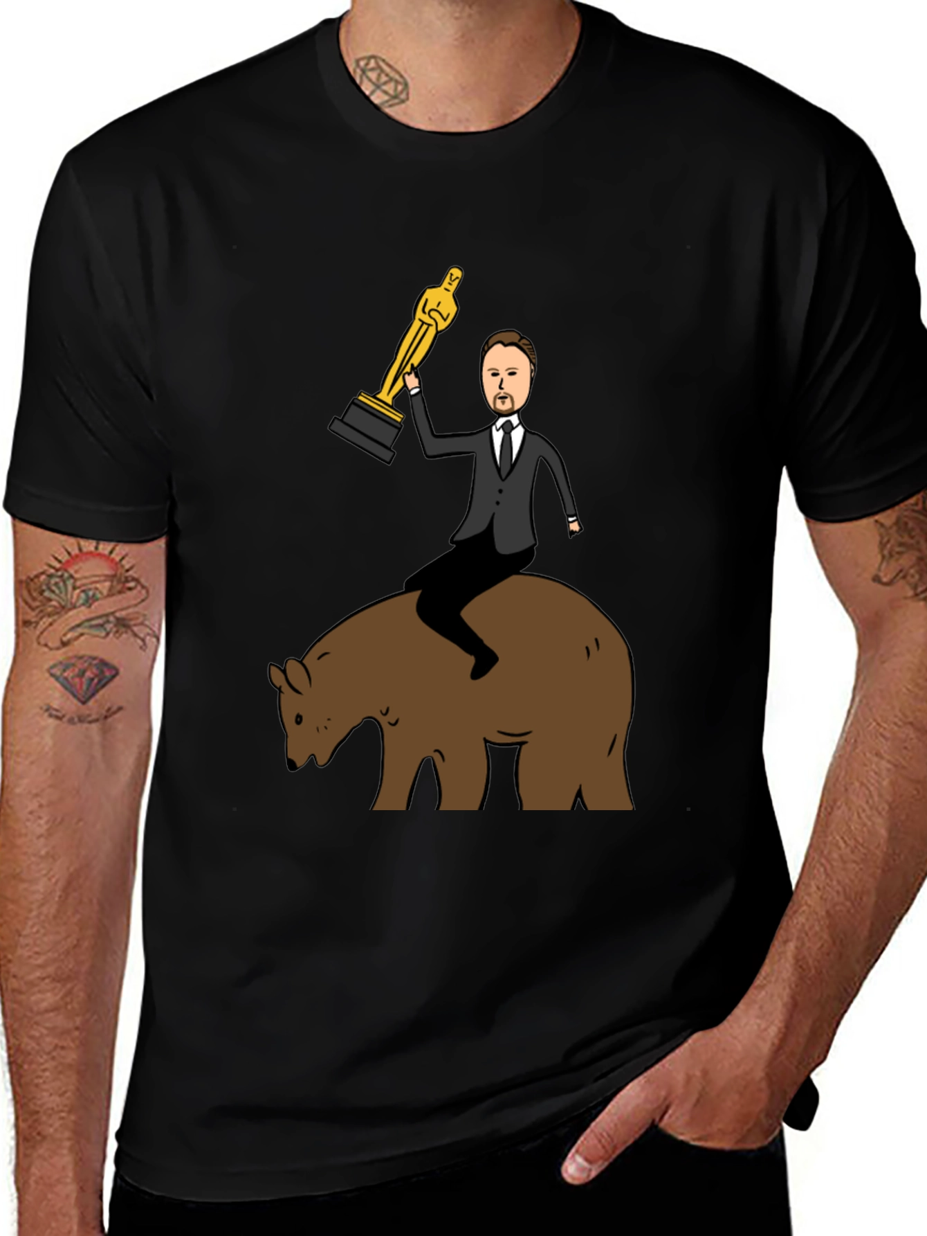 Leonardo DiCaprio Bear Oscar T-Shirt