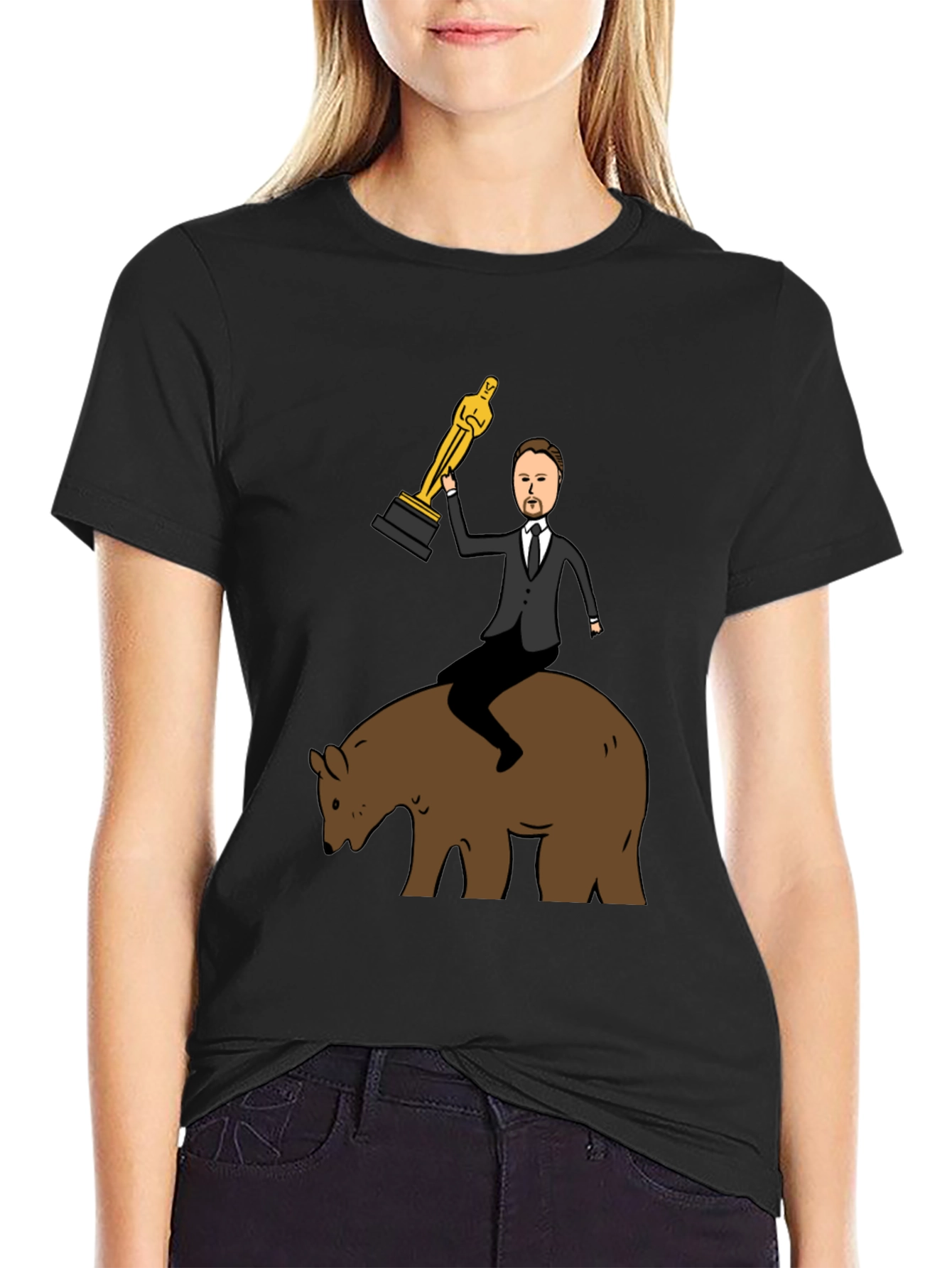 Leonardo DiCaprio Bear Oscar T-Shirt