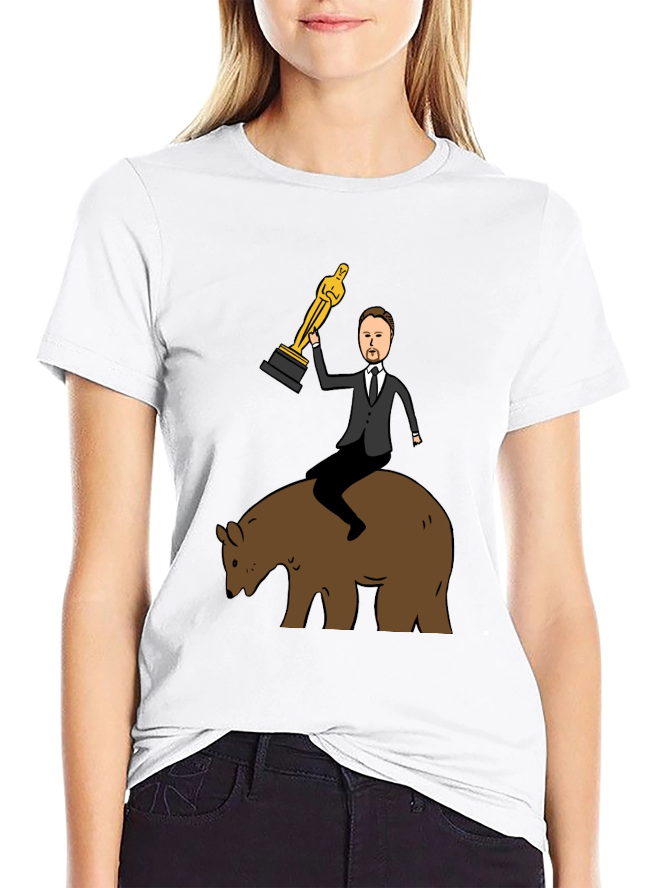 Leonardo DiCaprio Bear Oscar T-Shirt