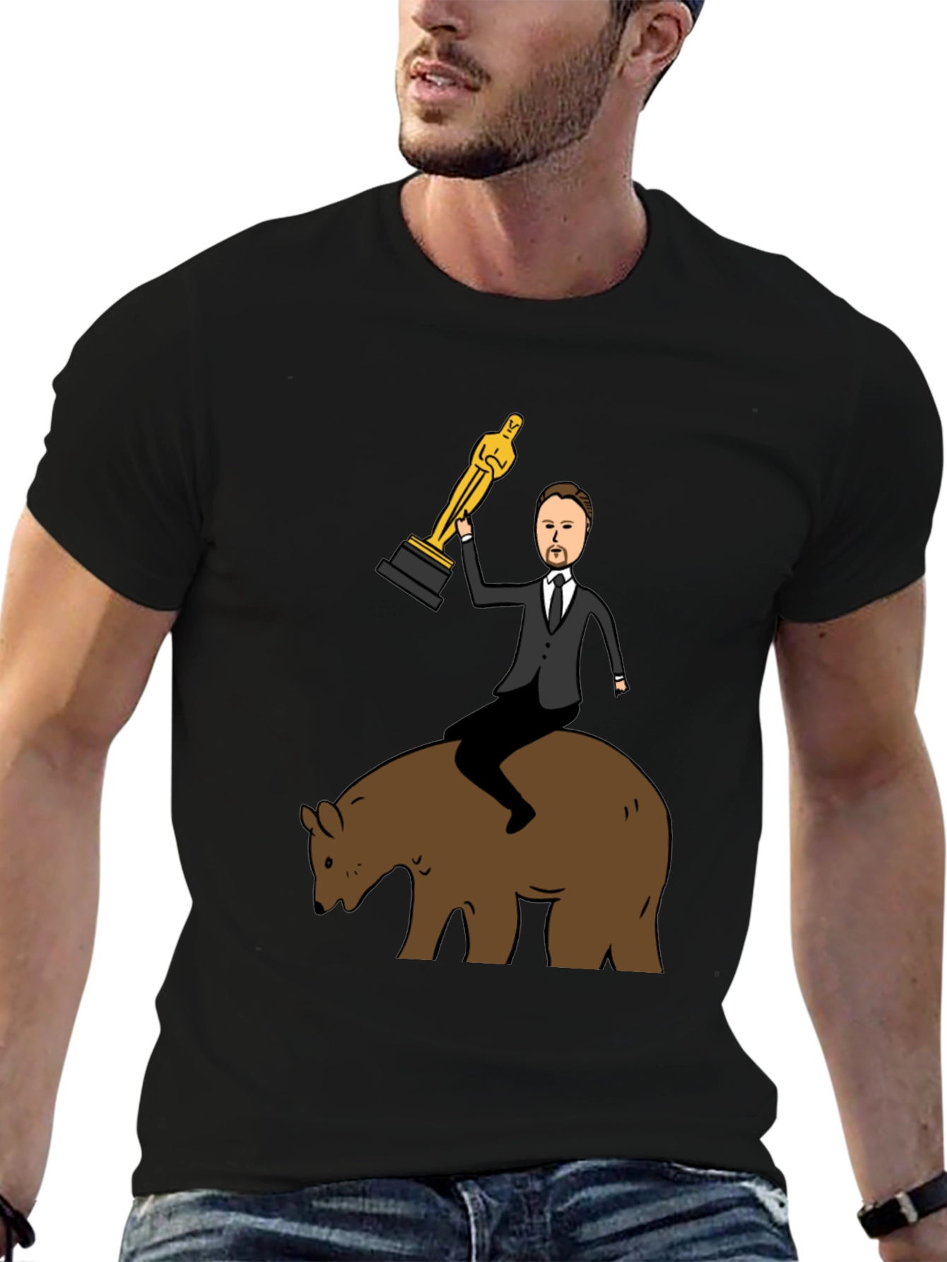 Leonardo DiCaprio Bear Oscar T-Shirt