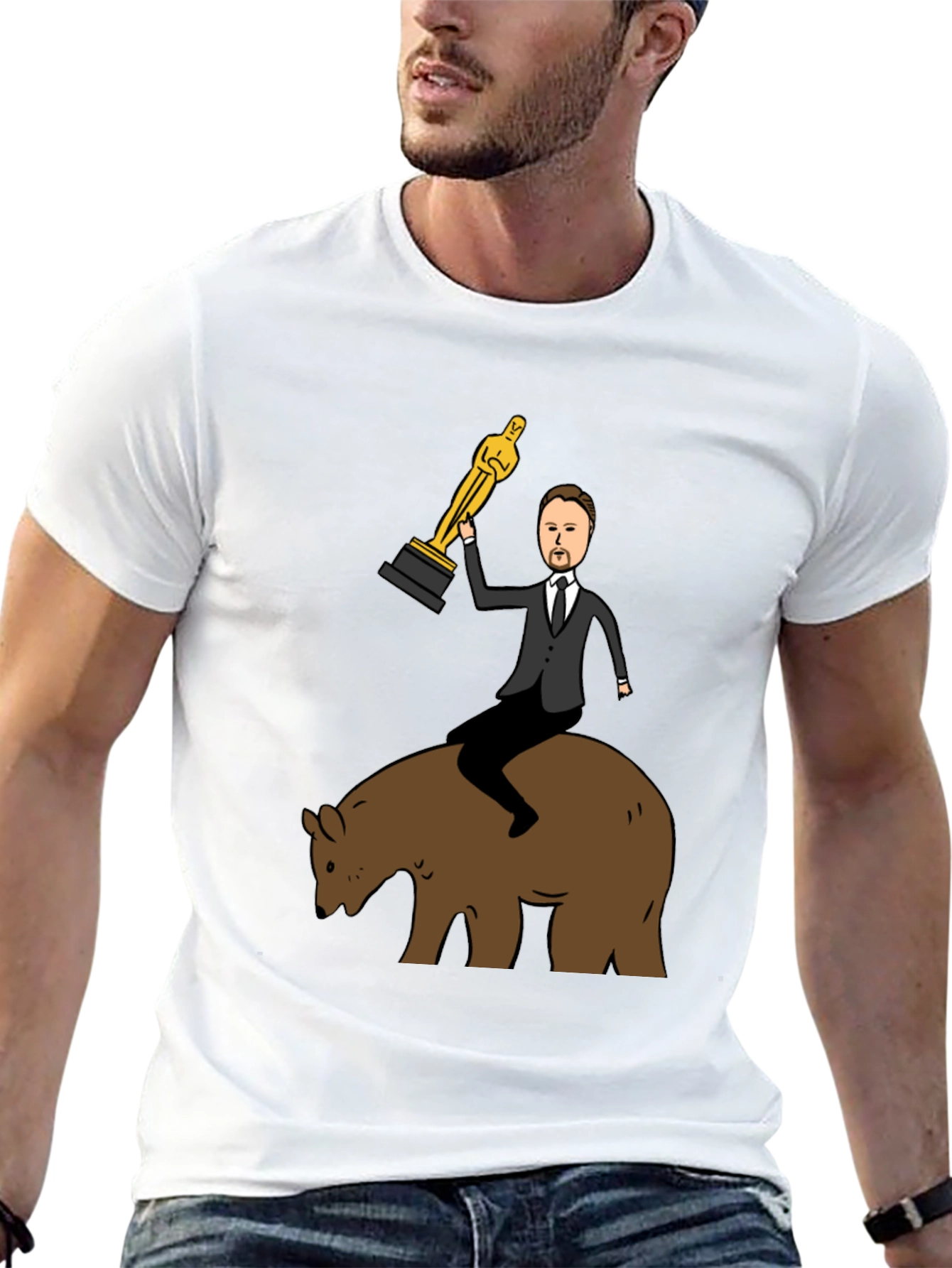 Leonardo DiCaprio Bear Oscar T-Shirt