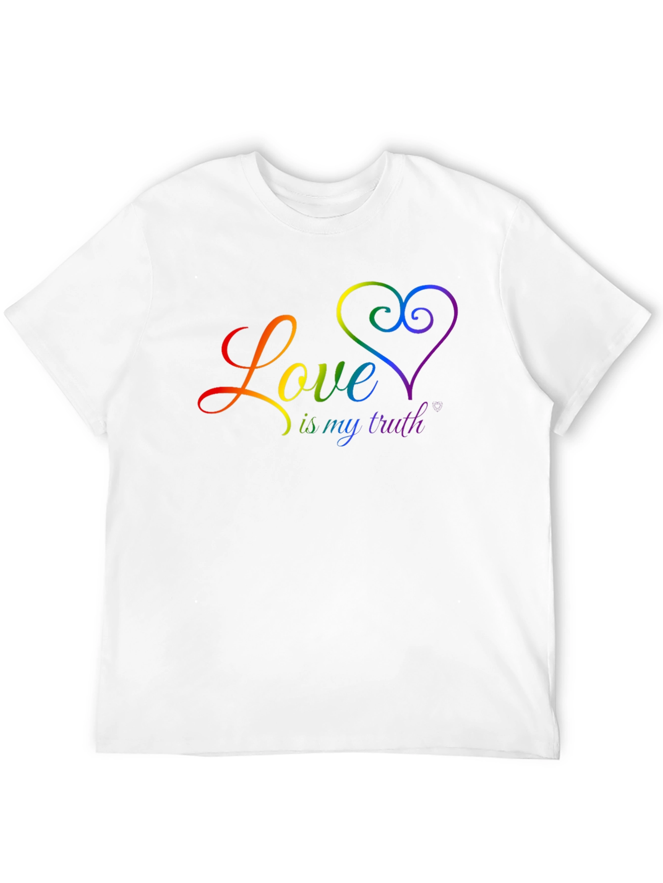 Love Is My Truth Rainbow Graphic T-Shirt