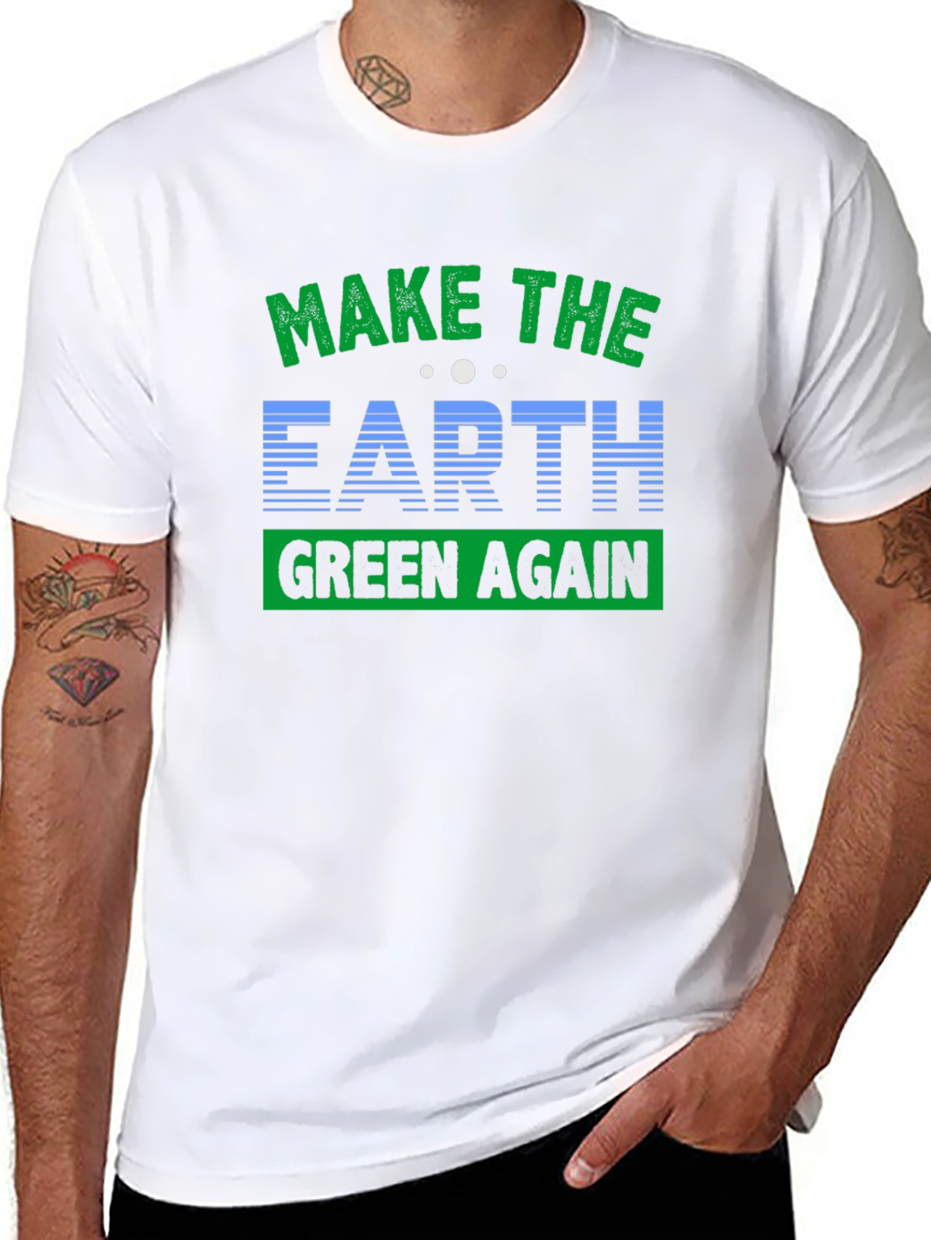 Eco-Friendly Make Earth Green Again Graphic T-Shirt