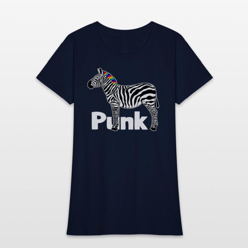 Zebra Punk Rock Music Mohawk Haircut Animal Humor