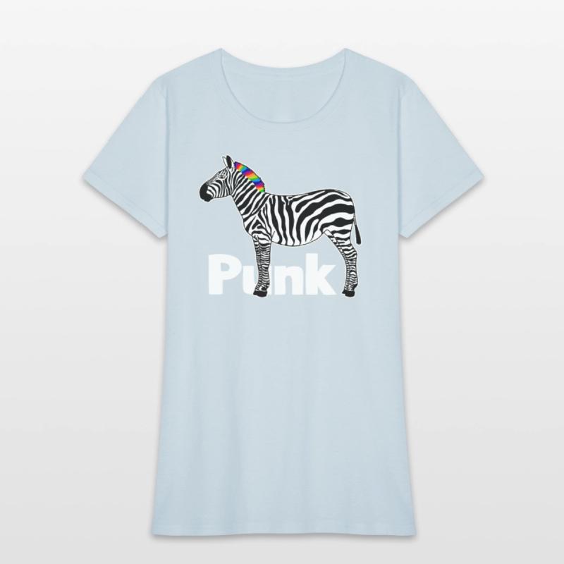 Zebra Punk Rock Music Mohawk Haircut Animal Humor