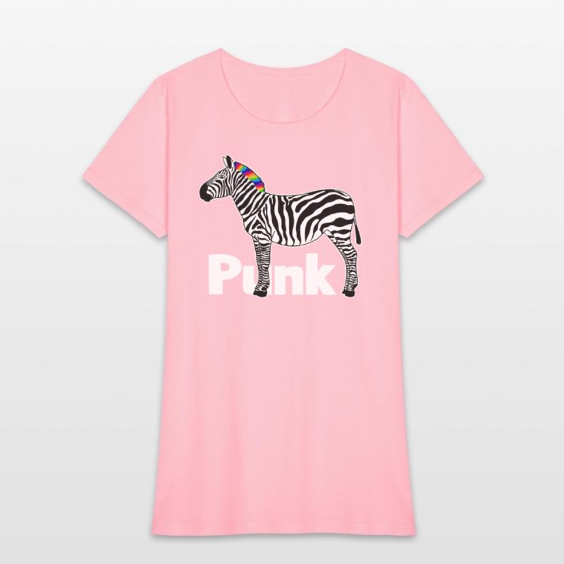 Zebra Punk Rock Music Mohawk Haircut Animal Humor