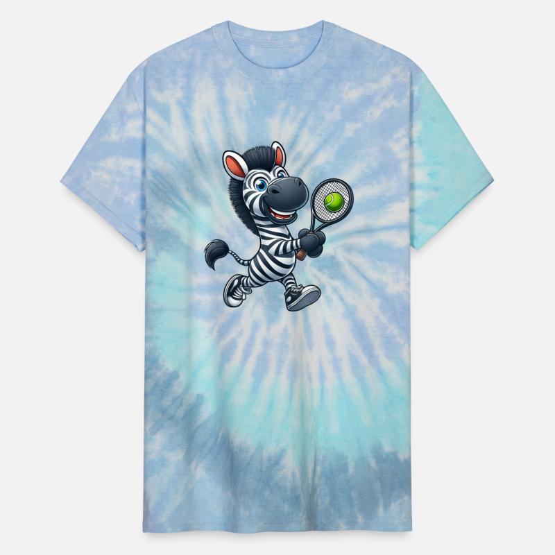 Zebra Tennis Player Cartoon