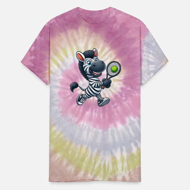 Zebra Tennis Player Cartoon