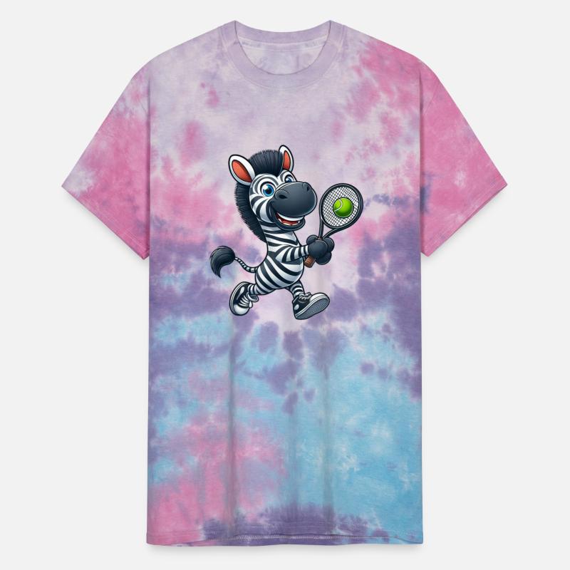 Zebra Tennis Player Cartoon