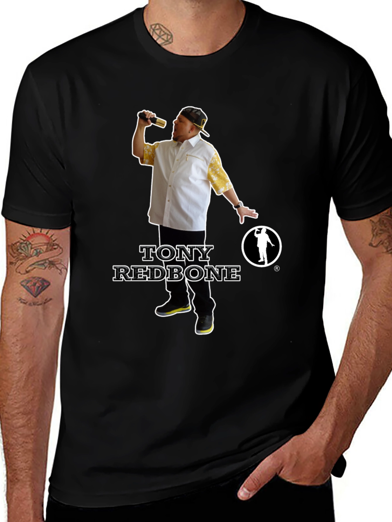 Tony Redbone Graphic T-Shirt - Black