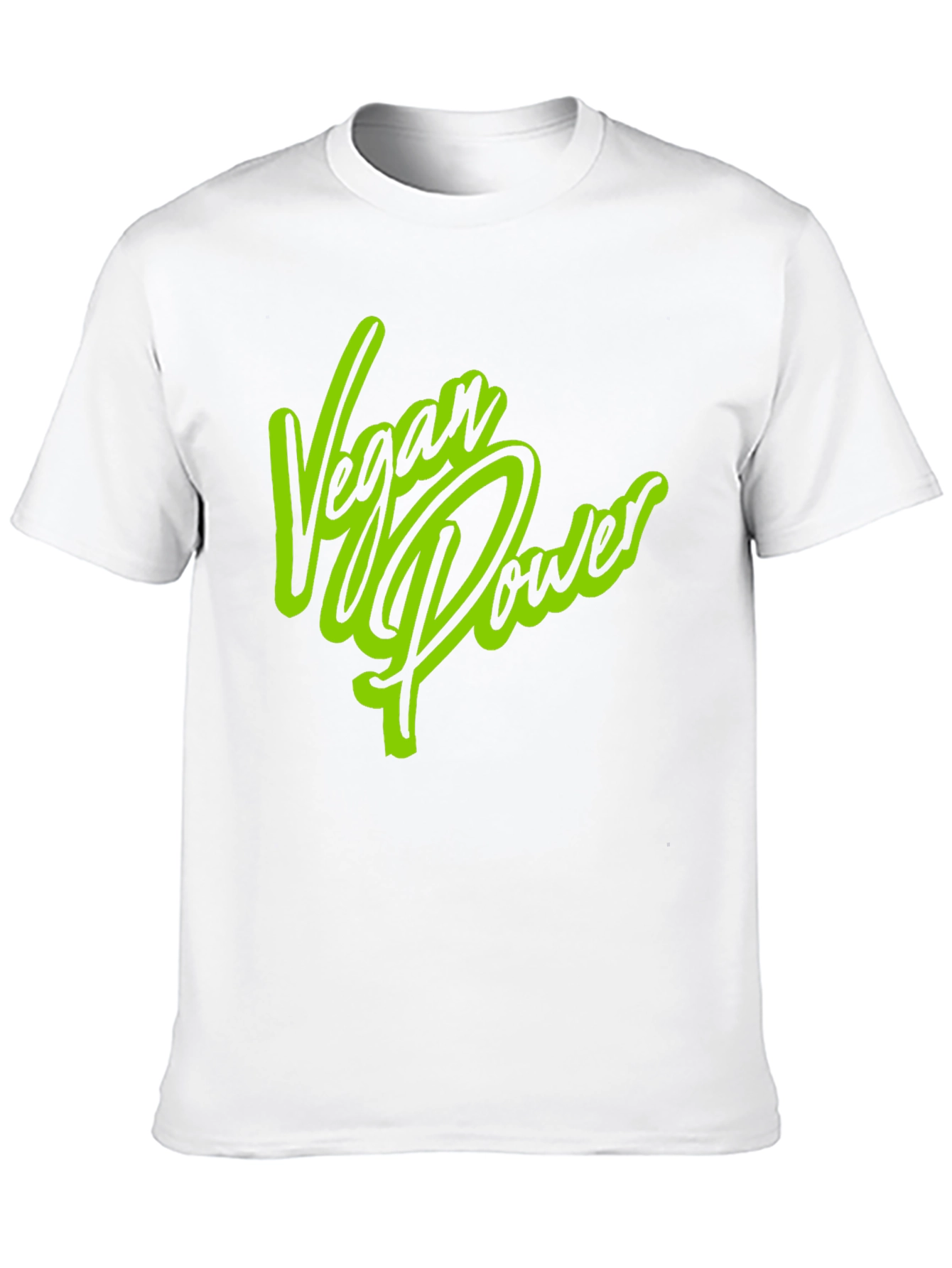 Vegan Power Graphic Print Black T-Shirt