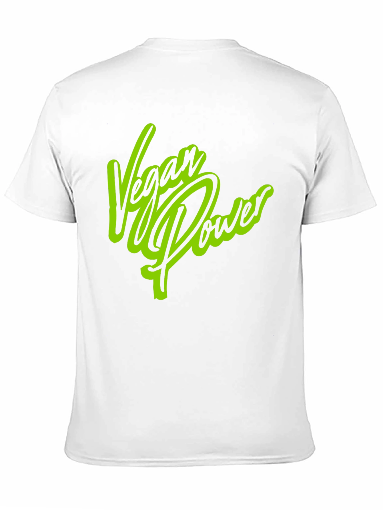 Vegan Power Graphic Print Black T-Shirt