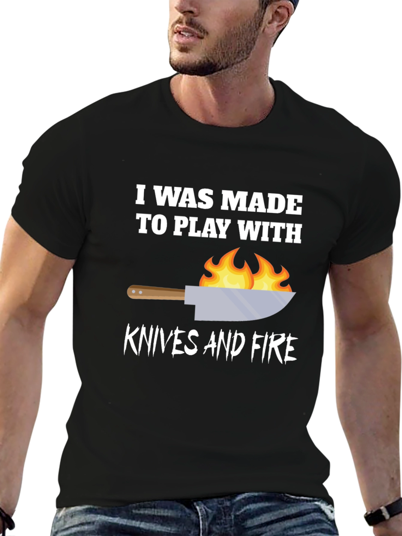 Play With Knives & Fire Graphic T-Shirt