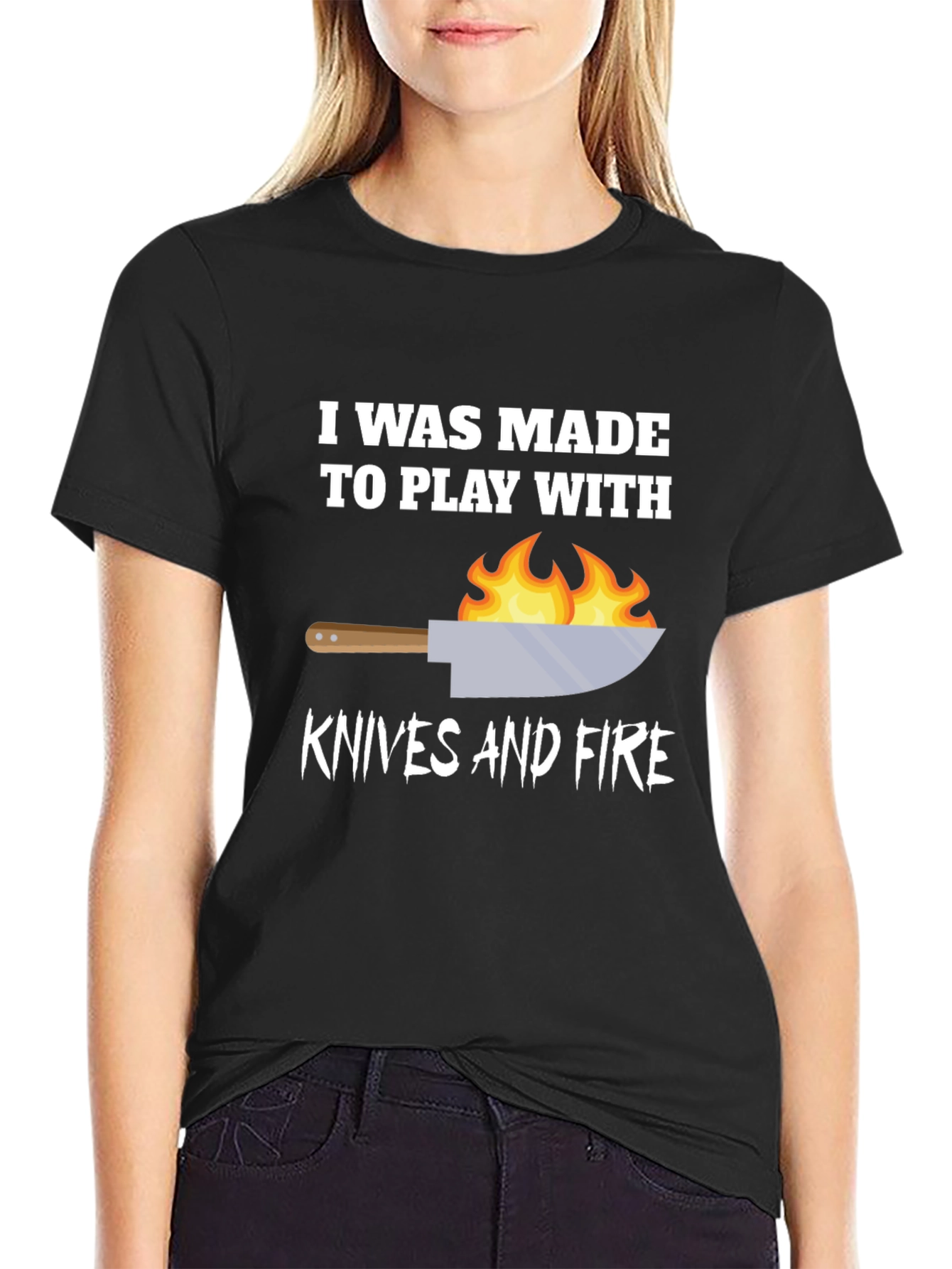 Play With Knives & Fire Graphic T-Shirt