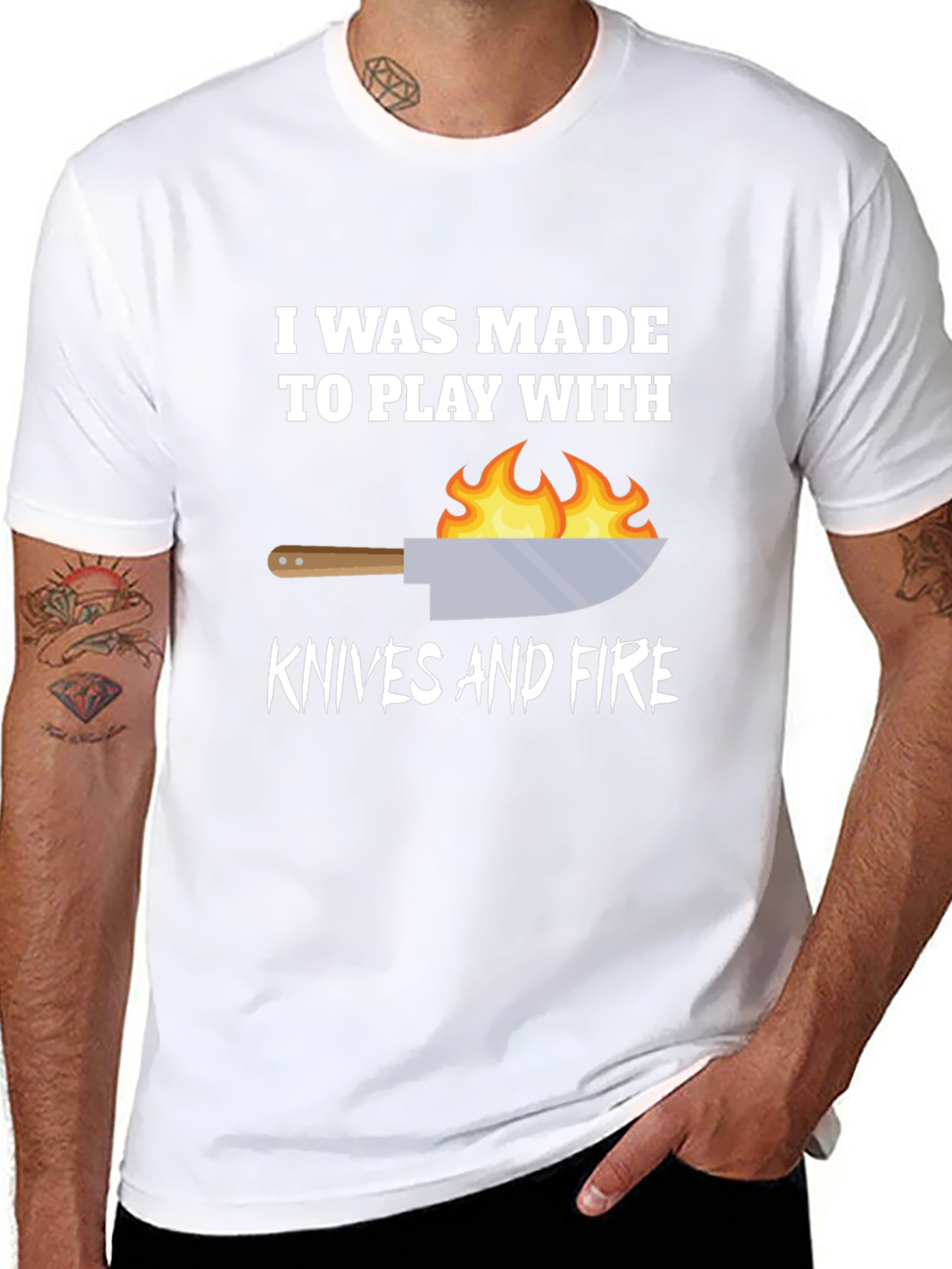 Play With Knives & Fire Graphic T-Shirt