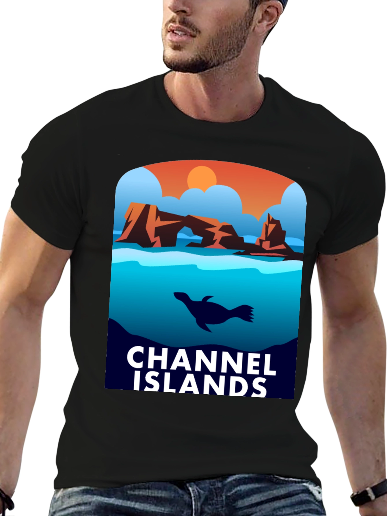 Channel Islands Graphic T-Shirt - Black