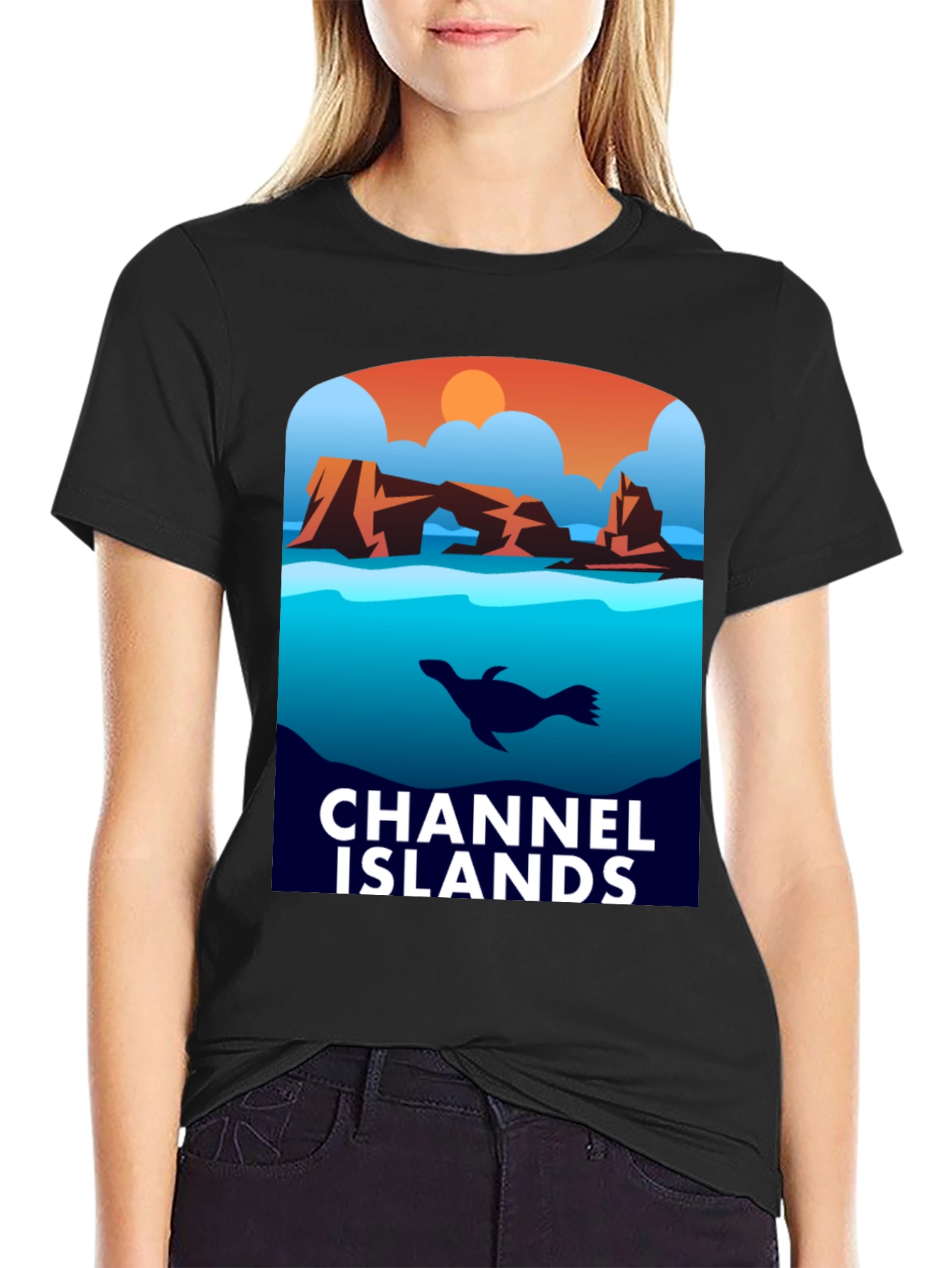 Channel Islands Graphic T-Shirt - Black